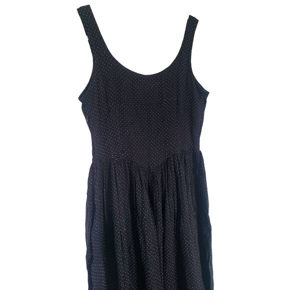 World of Crow Gathered Waist Polka-dot Cotton Midi Dress Size XS NWT - Picture 6 of 7